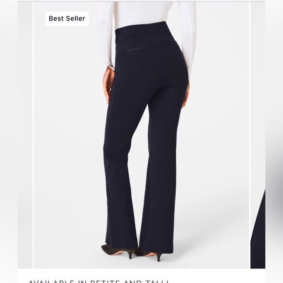SPANXsmooth™ PerfectFit Ponte Flare Pant Navy Medium Regular length - Picture 3 of 7